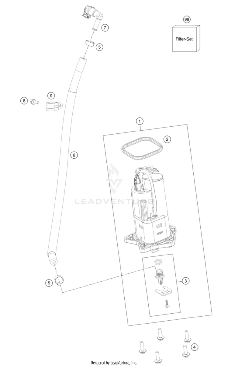 Fuel Pump NORDEN 901 CHASSIS - 2024 Schematic