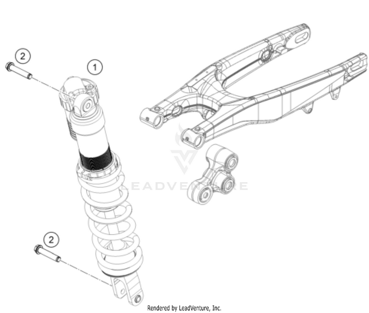 Shock Absorber FX 350 US CHASSIS - 2022 Schematic