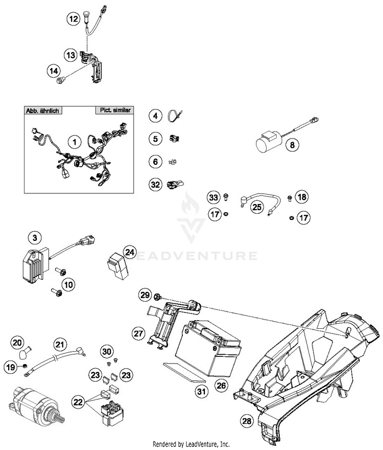 Wiring Harness FC 450 CHASSIS - 2018 Schematic