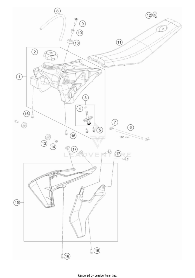 Tank, Seat TC 50 EU CHASSIS - 2022 Schematic
