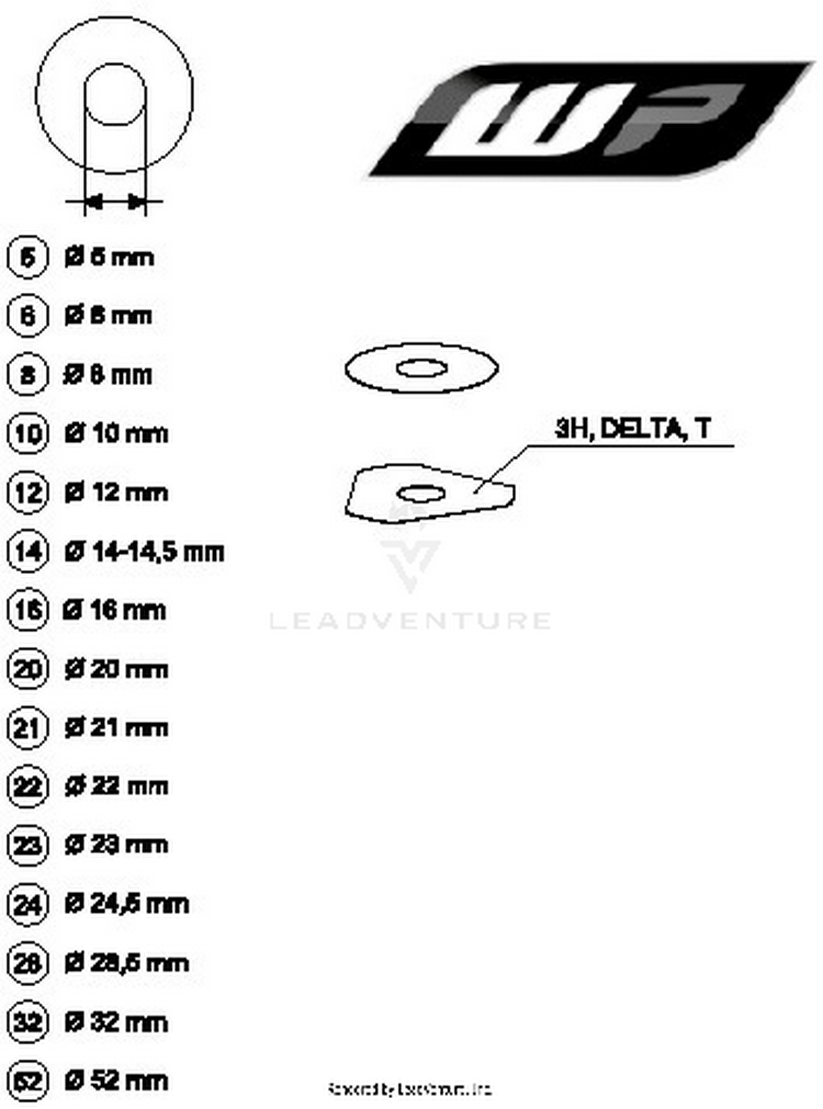 Wp Shims For Setting 701 SUPERMOTO CHASSIS - 2018 Schematic