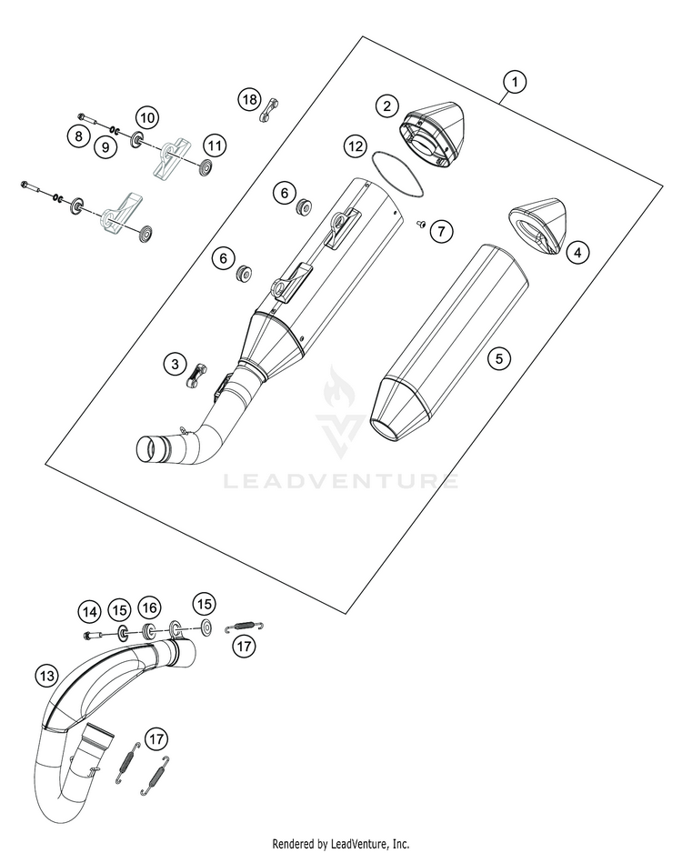 Exhaust System FS 450 CHASSIS - 2020 Schematic