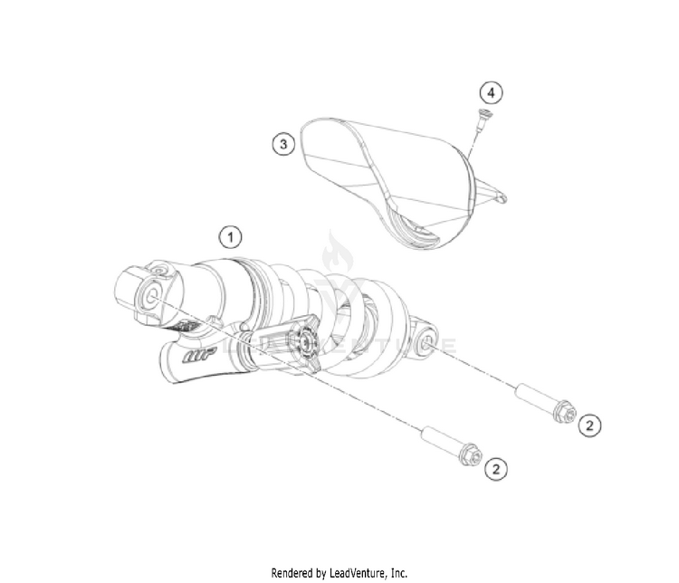 Shock Absorber NORDEN 901 CHASSIS - 2024 Schematic