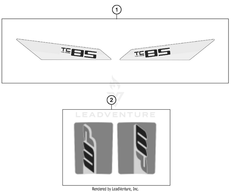 Decal TC 85 17 14 CHASSIS - 2018 Schematic