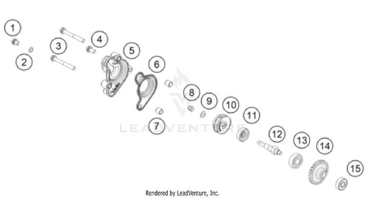 Water Pump TC 65 ENGINE - 2024 Schematic