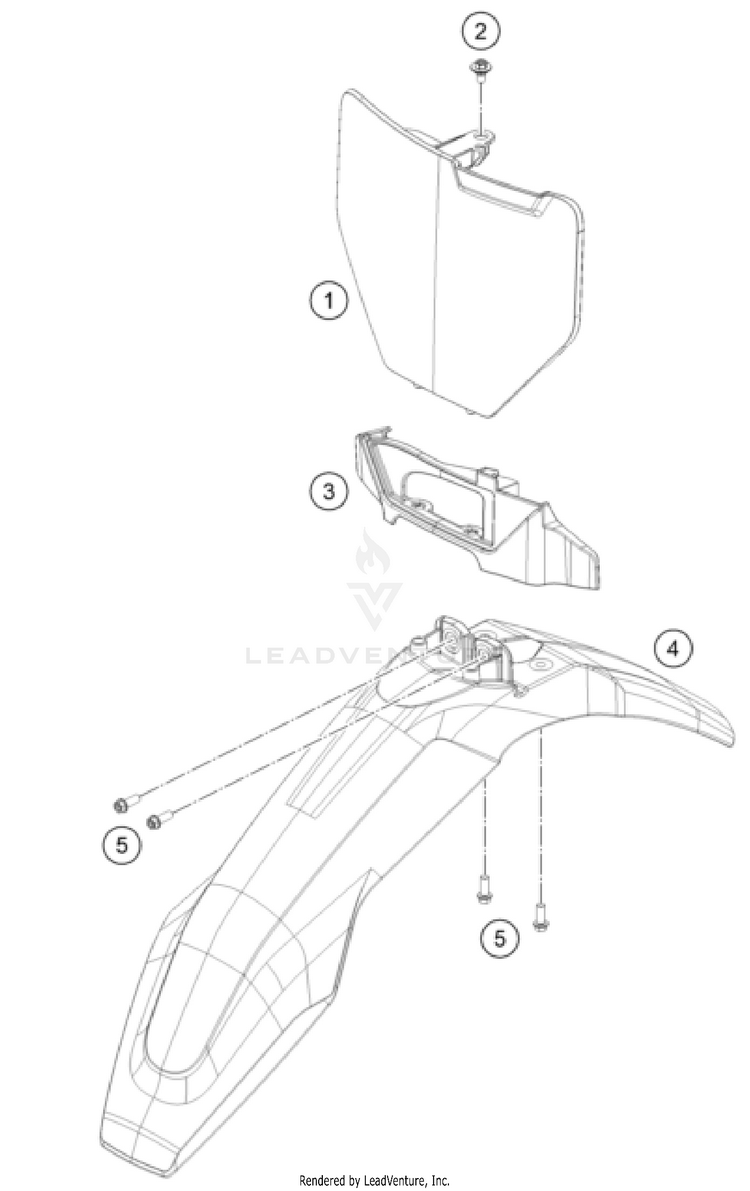 Mask, Fenders TC 85 17/14 CHASSIS - 2025 Schematic