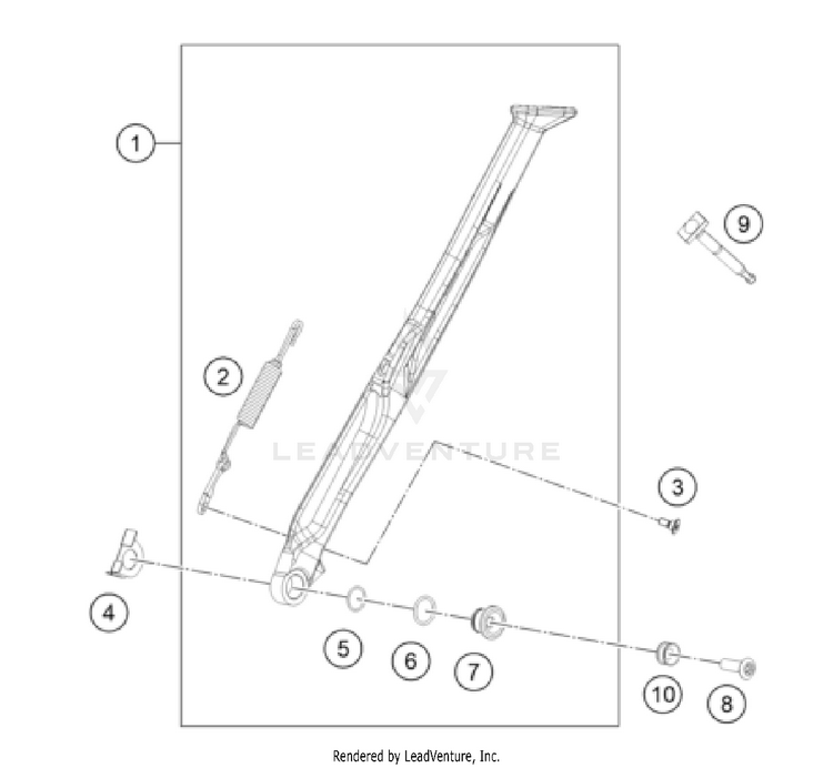 Side / Center Stand FX 350 CHASSIS - 2025 Schematic