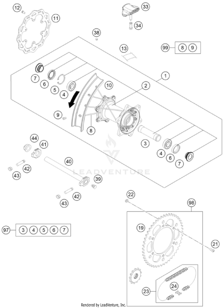 Rear Wheel Schematic