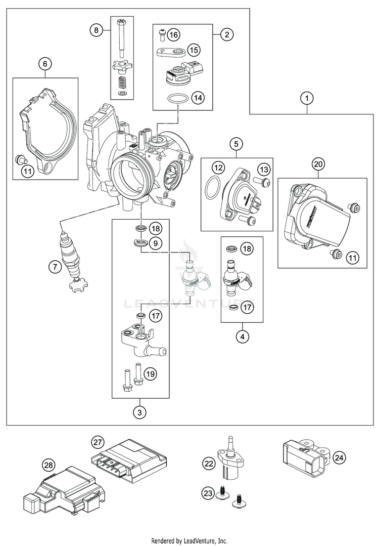 Throttle Body FC 350 ENGINE - 2020 Schematic