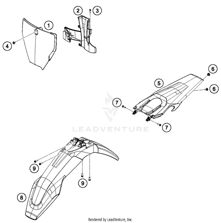 Mask, Fenders TX 300 CHASSIS - 2019 Schematic