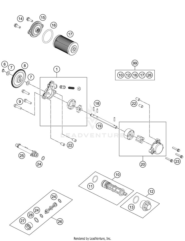 Lubricating System 401 Svartpilen Engine - 2018 Schematic