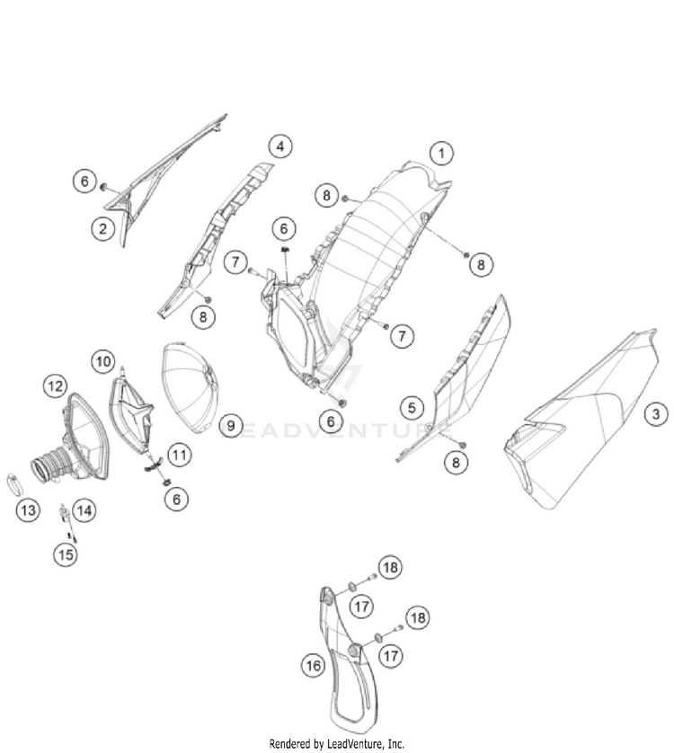Air Filter FC 250 CHASSIS - 2022 Schematic