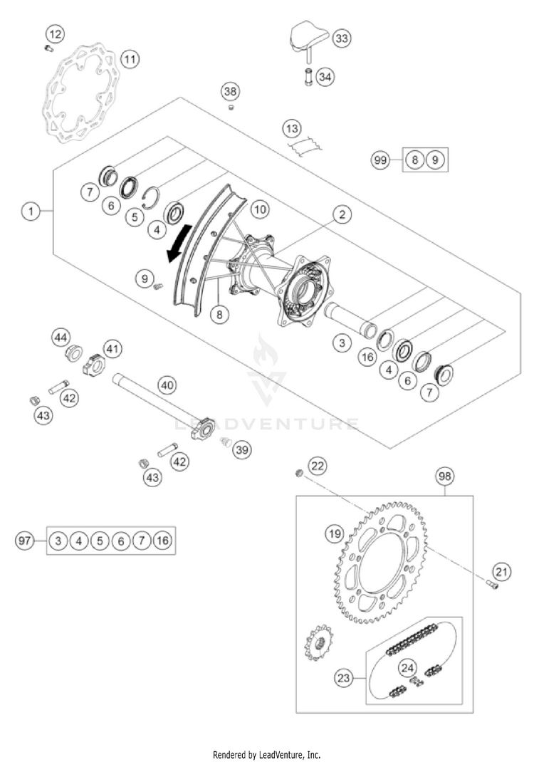 Rear Wheel Schematic