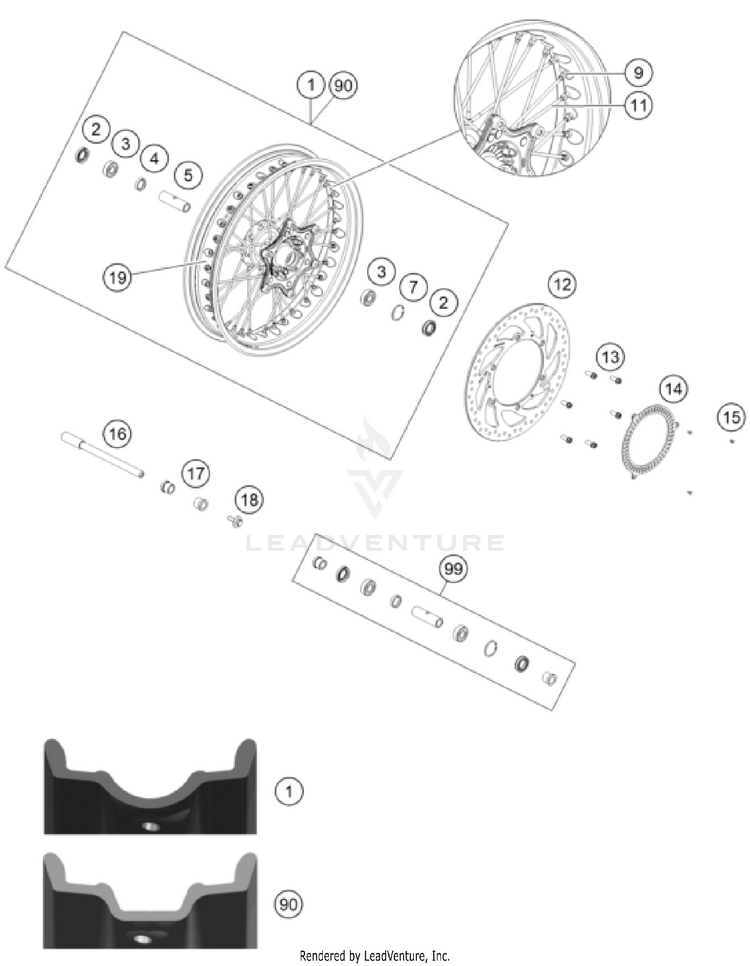 Front Wheel Schematic