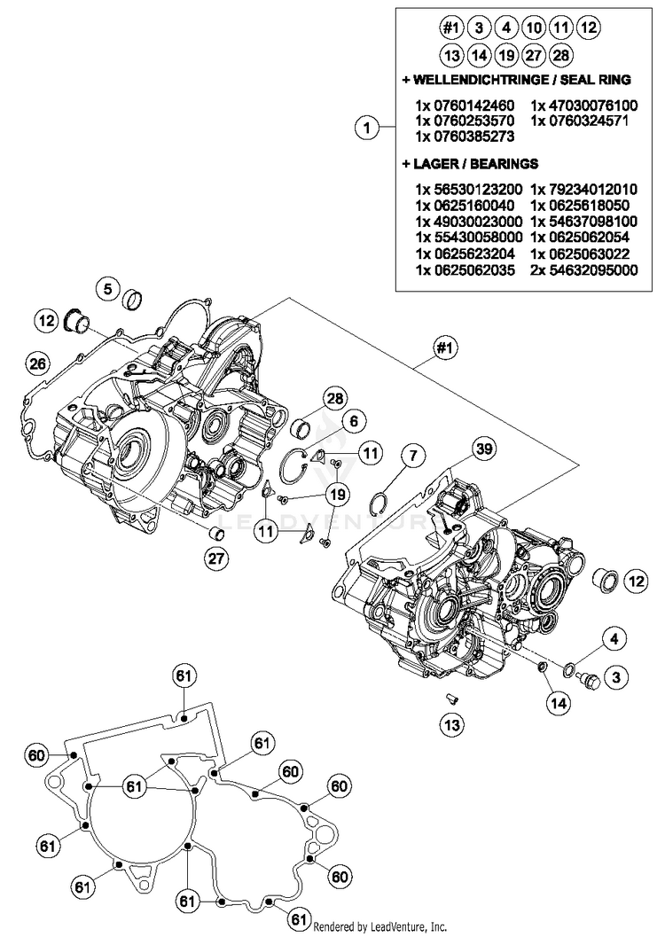 Engine Case TX 300 ENGINE - 2017 Schematic