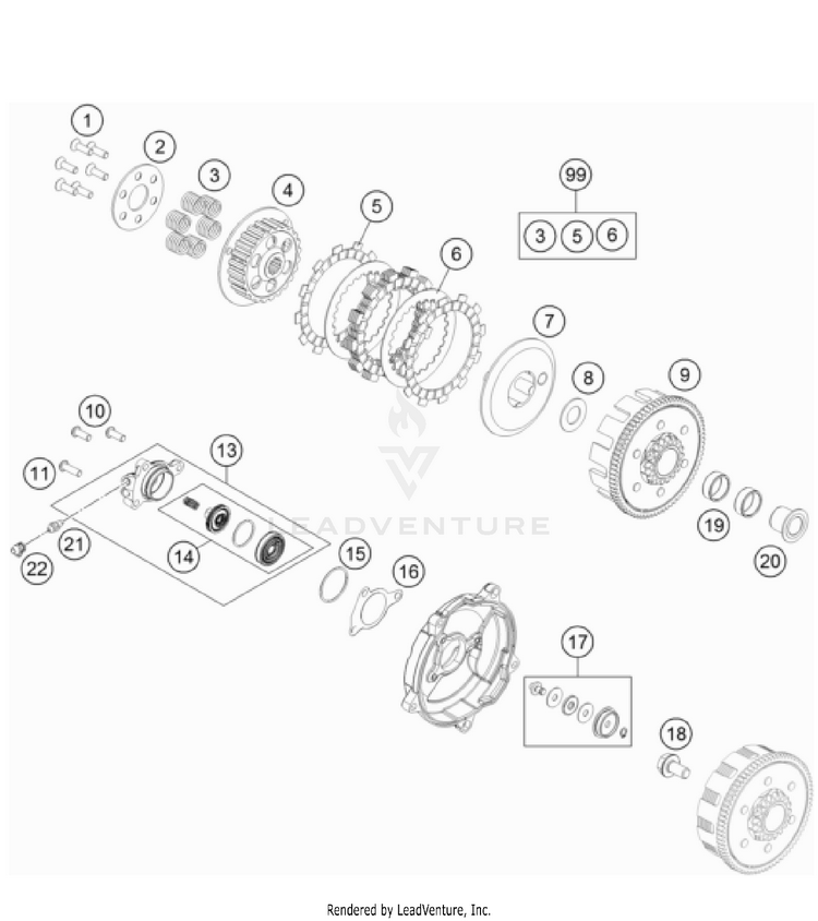 Clutch TC 65 Engine - 2022 Schematic