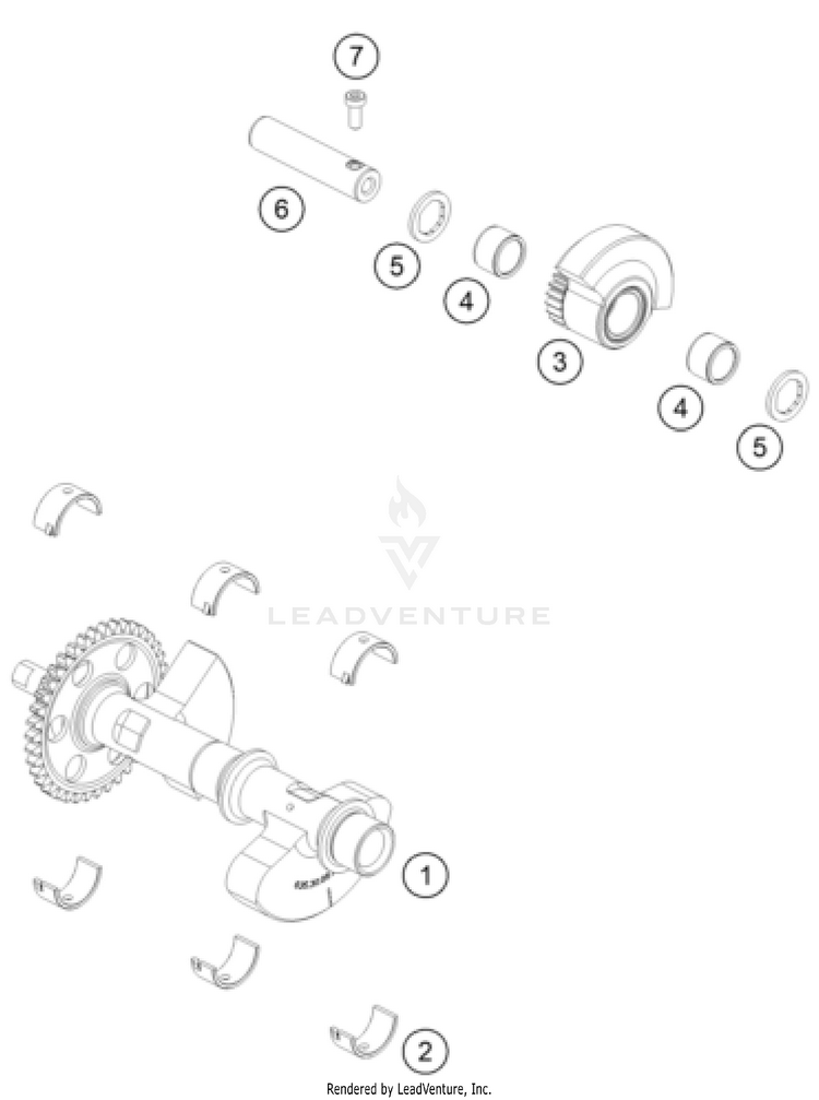 Balancer Shaft 801 Svartpilen ENGINE - 2024 Schematic