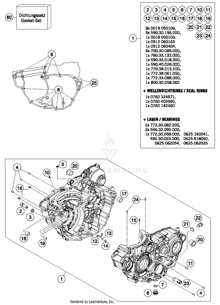 Engine Case FE 350S ENGINE - 2016 Schematic