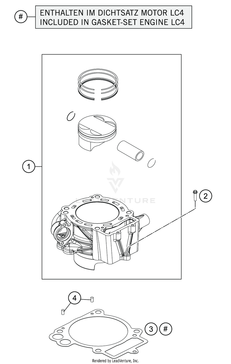 Cylinder 701 SUPERMOTO ENGINE - 2019 Schematic