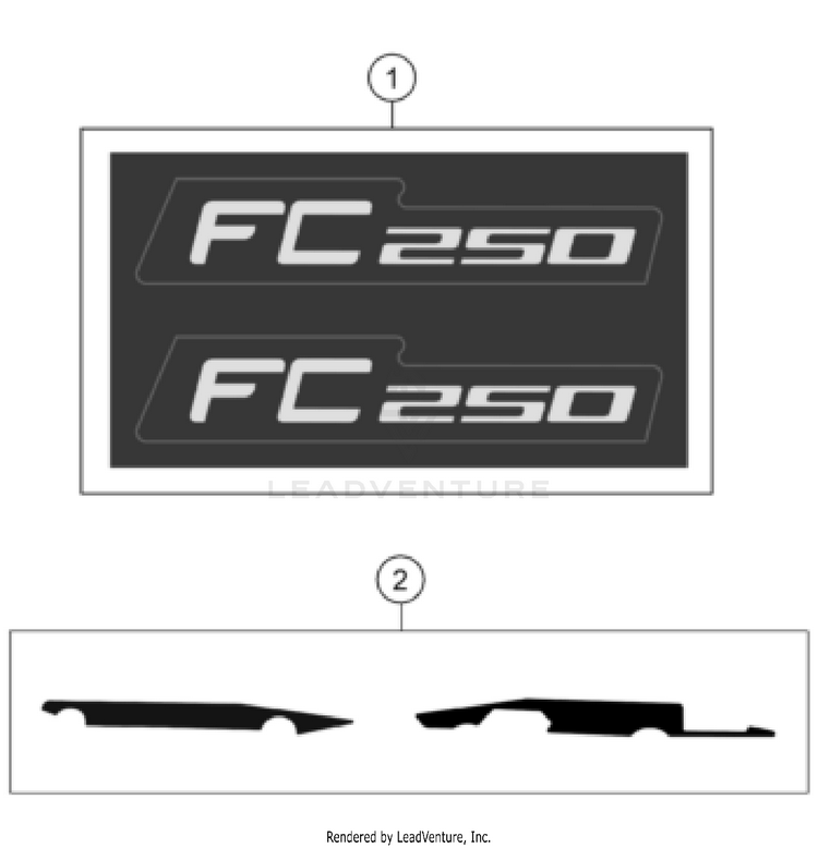 Decal FC 250 CHASSIS - 2022 Schematic