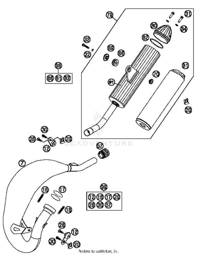 Exhaust System TC 85 17_14 CHASSIS - 2017 Schematic