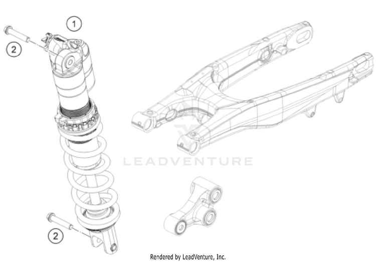 Shock Absorber FX 350 CHASSIS - 2023 Schematic