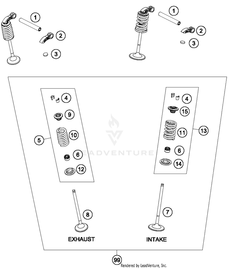Valve Drive FC 250 ENGINE - 2017 Schematic