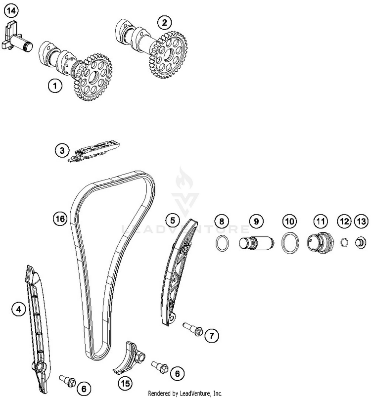Timing Drive FC 250 ENGINE - 2019 Schematic