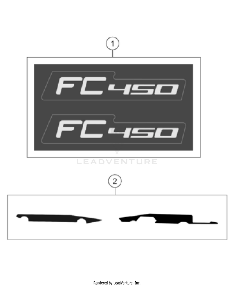 Decal FC 450 CHASSIS - 2022 Schematic