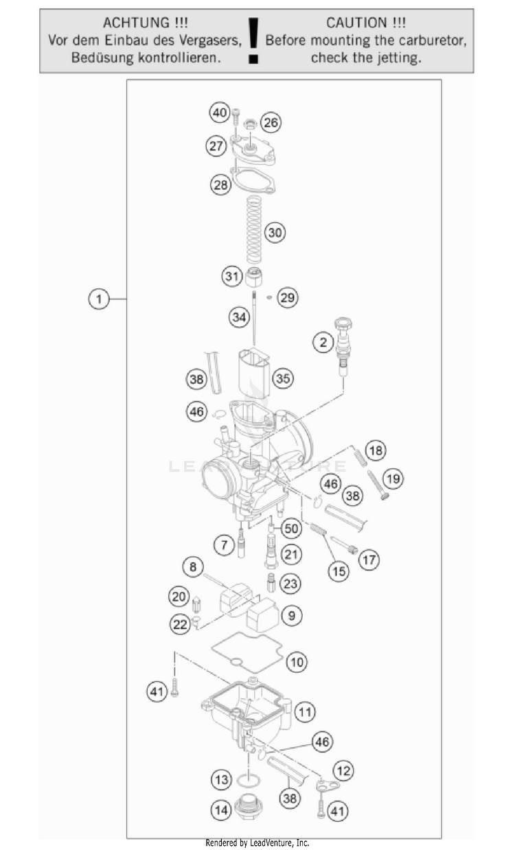 Carburetor TC 85 Engine - 2022 Schematic