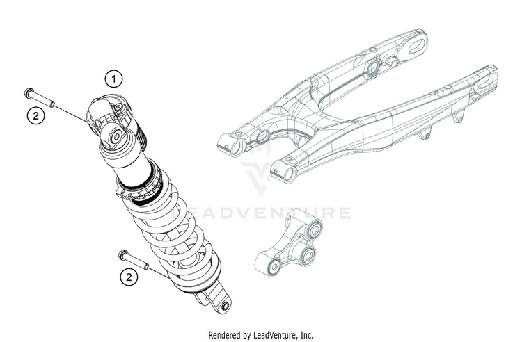 Shock Absorber FC 350 CHASSIS - 2020 Schematic