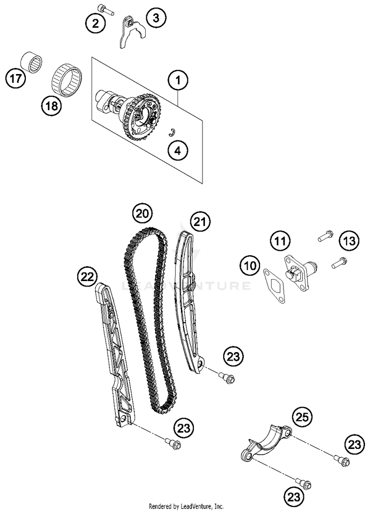 Timing Drive FC 450 ENGINE - 2015 Schematic