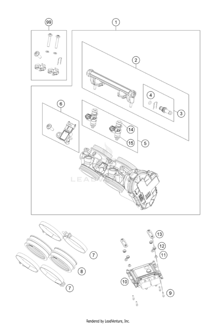 Throttle Body 901 Norden Engine - 2022 Schematic