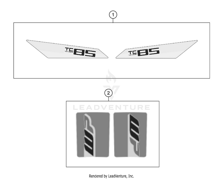 Decal TC 85 19 16 CHASSIS - 2018 Schematic