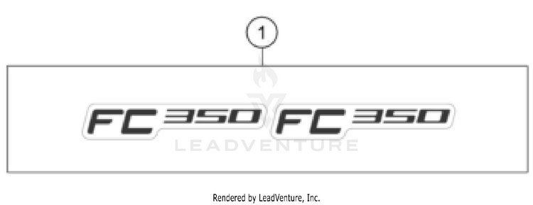 Decal FC 350 CHASSIS - 2024 Schematic