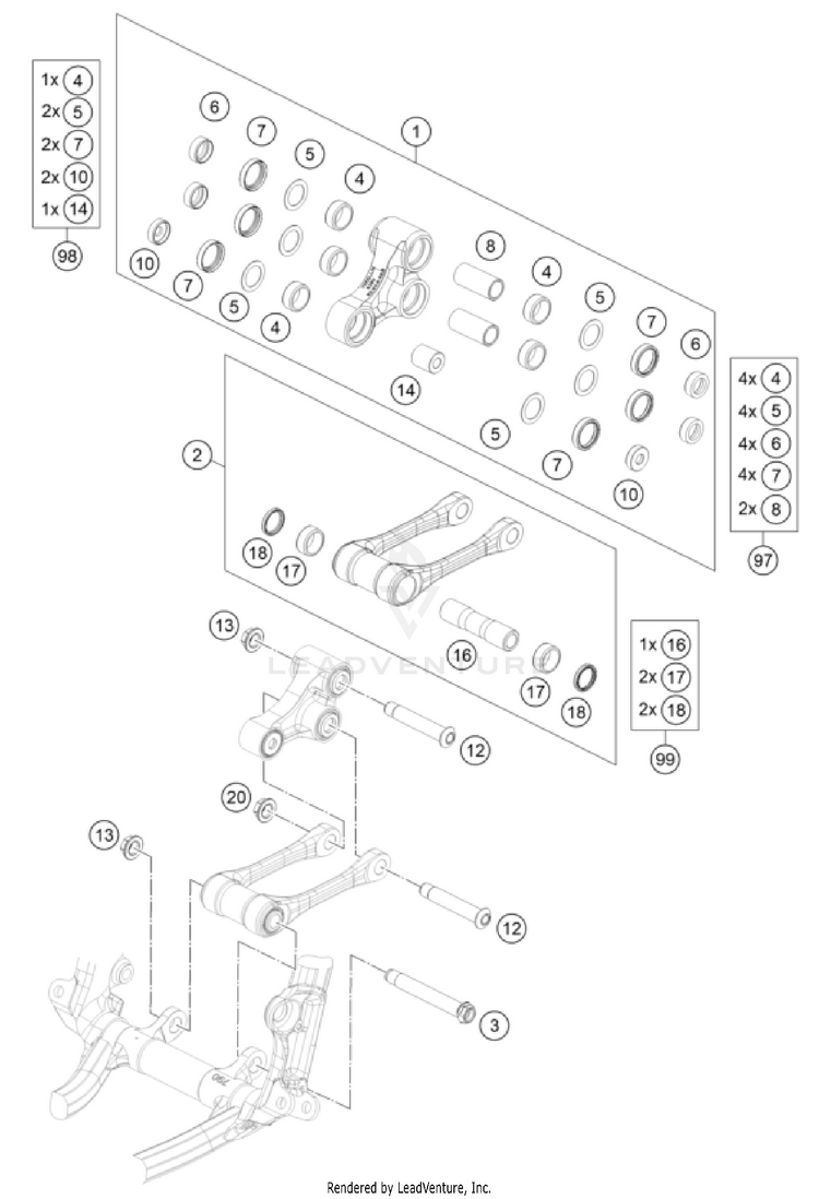 Pro Lever Linking FS 450 EU CHASSIS - 2023 Schematic