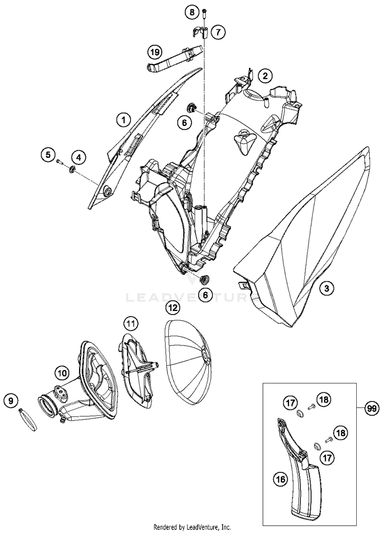 Air Filter FE 501S CHASSIS - 2016 Schematic