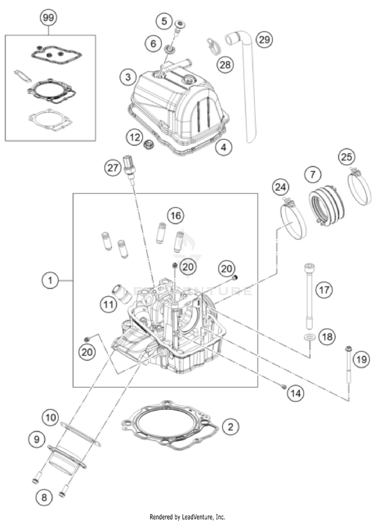 Cylinder Head FS 450 ENGINE - 2023 Schematic