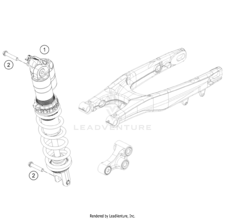 Shock Absorber FX 450 CHASSIS - 2024 Schematic