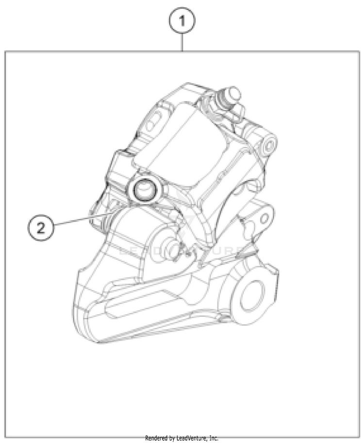 Rear Brake Caliper Schematic