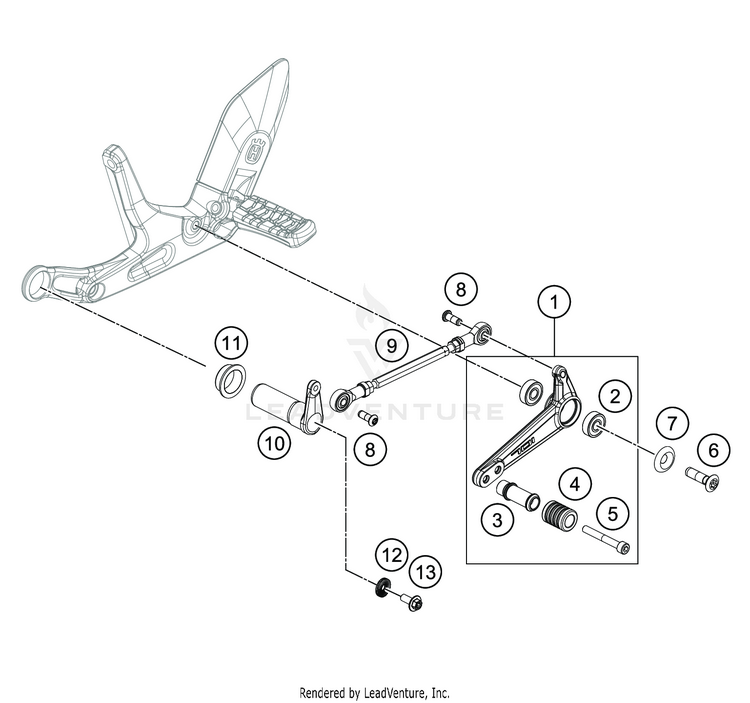 Shift Lever VITPILEN 701 ENGINE - 2020 Schematic