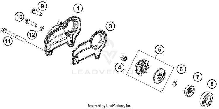 Water Pump TX 300 ENGINE - 2019 Schematic