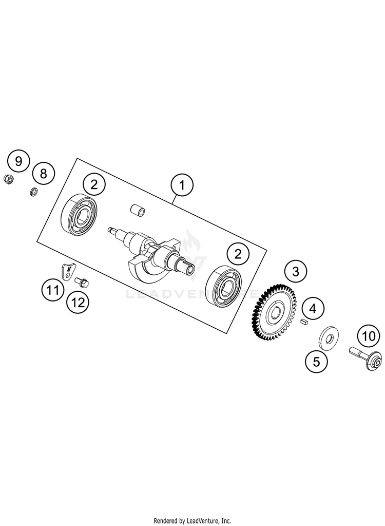 Balancer Shaft 401 Svartpilen Engine - 2018 Schematic