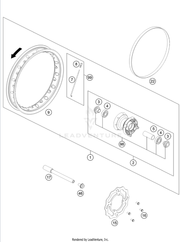 Front Wheel Schematic