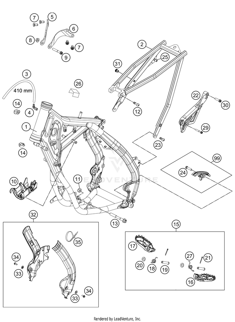Frame TC 85 CHASSIS - 2021 Schematic