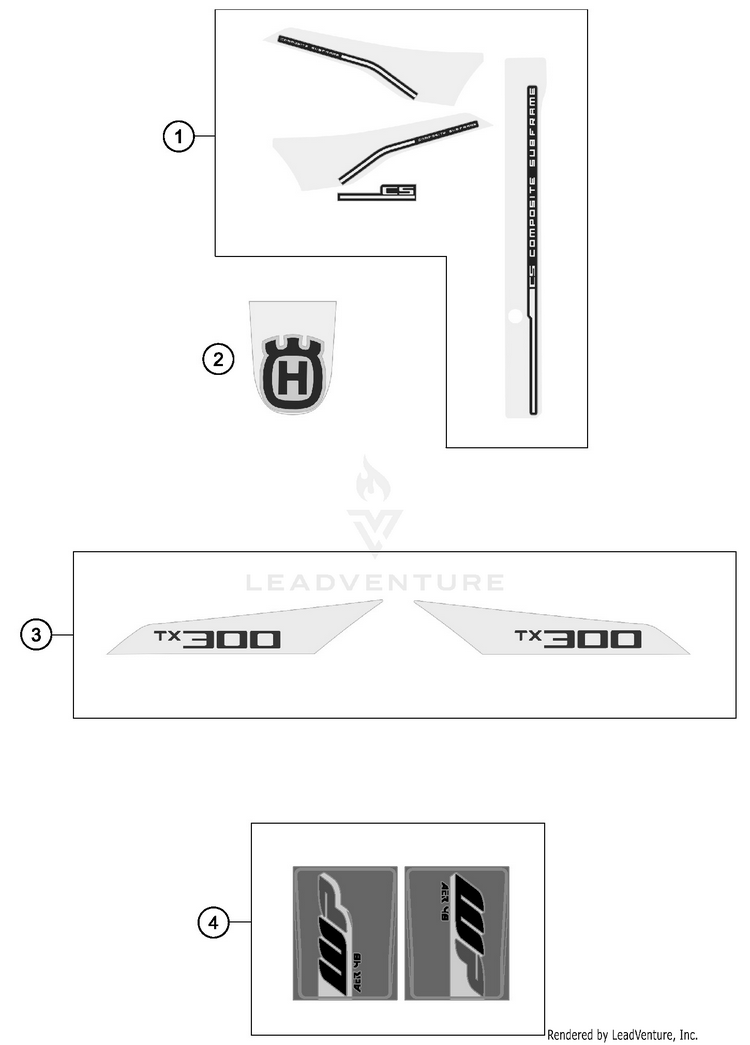 Decal TX 300 CHASSIS - 2017 Schematic