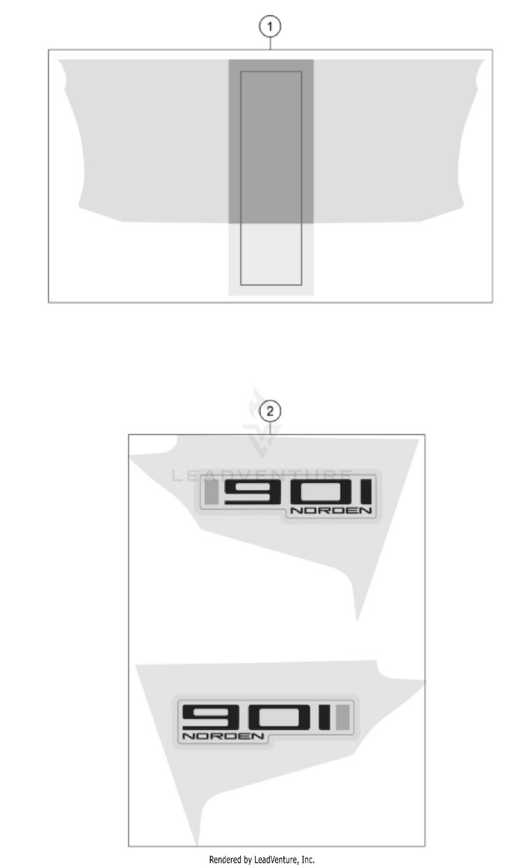 Decal NORDEN 901 CHASSIS - 2024 Schematic