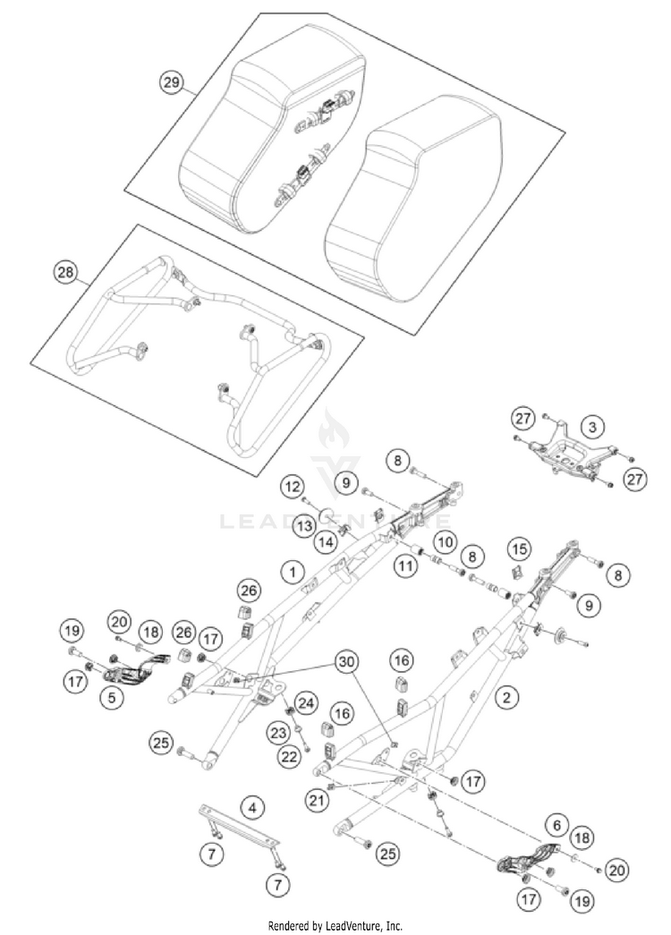 Subframe NORDEN 901 CHASSIS - 2024 Schematic