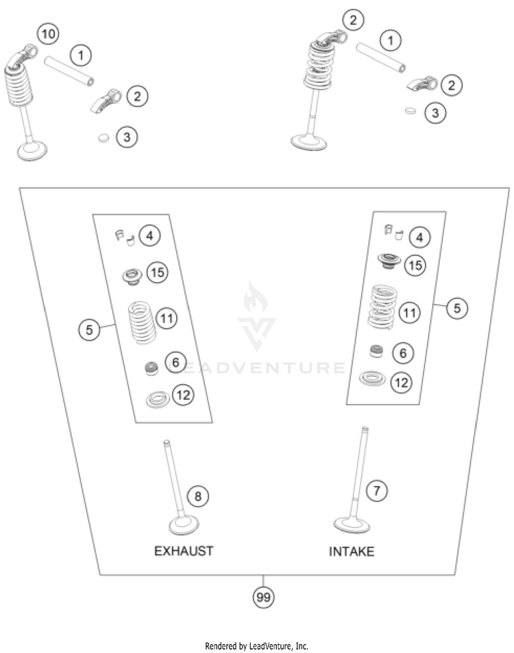 Valve Drive FC 350 ENGINE - 2025 Schematic