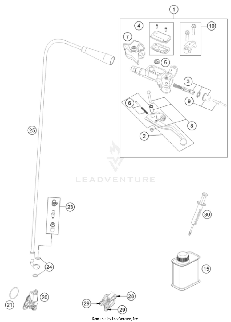 Clutch Control FS 450 ENGINE - 2023 Schematic